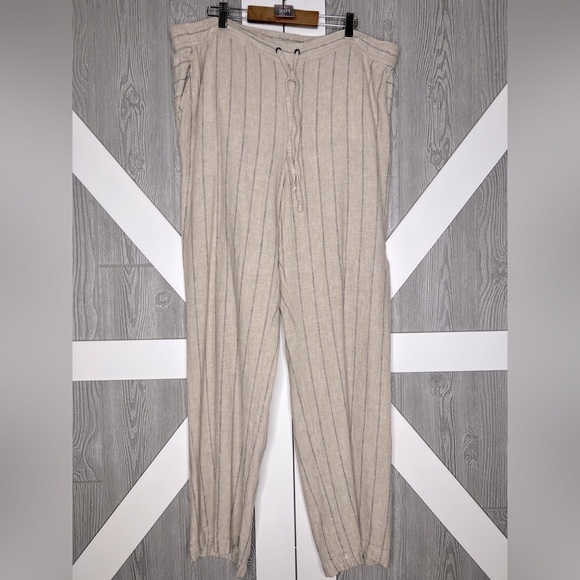 Vince Camuto Pants - D22.02 Vince Camuto Women’s Linen Striped Pants XL